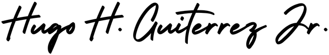 AAA Pest Control Owner Hugo Guiterrez Jr. Signature